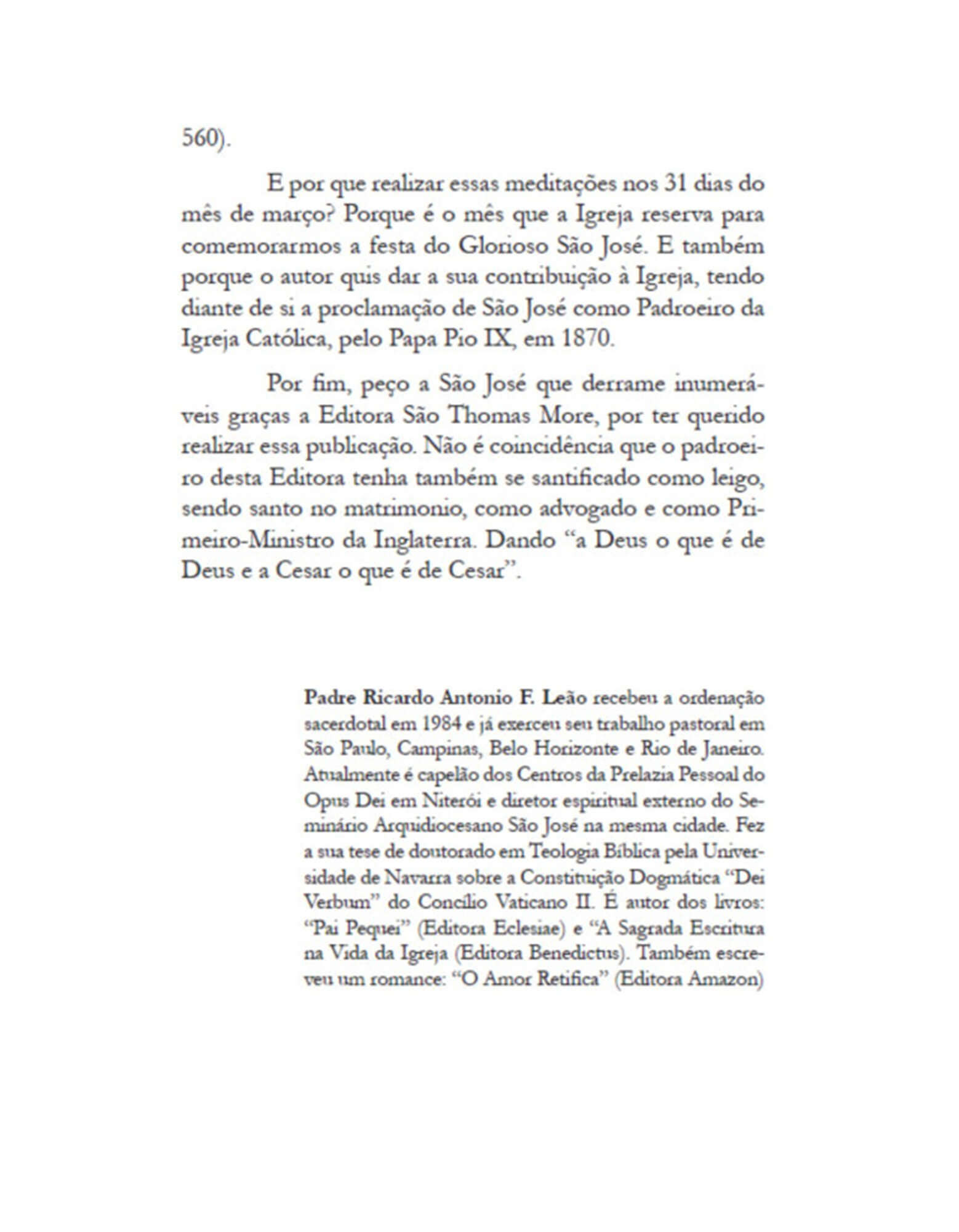 São José e a Vida de Adoração
