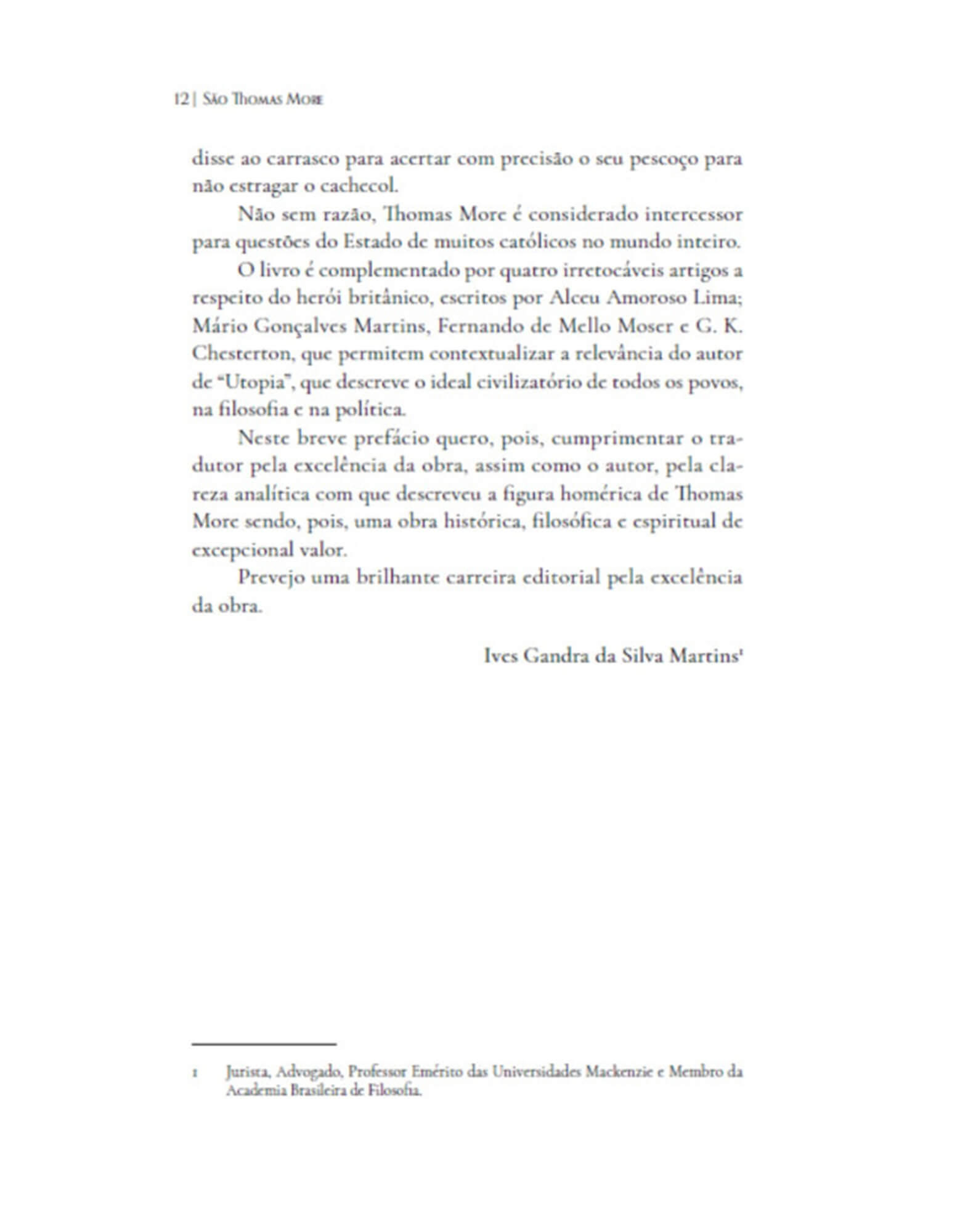 A vida de São Thomas More